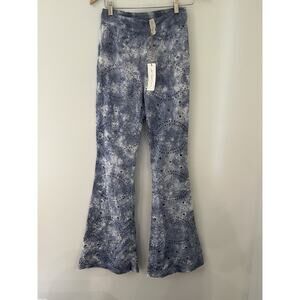Jen’s Pirate Booty Gatsby Kesey Trousers Tie Dye Blue Eyelet Lace wide leg pants
